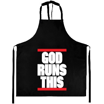 Discover God runs this Christian design Aprons