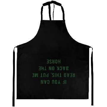 Discover Funny Quote Rider Fall Upside Down Gift Hilarious Aprons