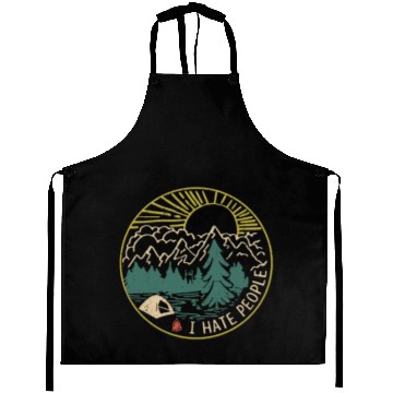 Discover I hate people camping hiking Aprons