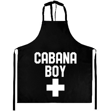 Discover Cab Boy Funny Red White Official Pool Boy Beach Aprons