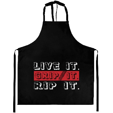 Discover Live It Gripe It Rip It Bike Aprons