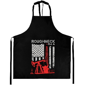 Discover Driller - roughneck - oilfield - oilfield flag u Aprons