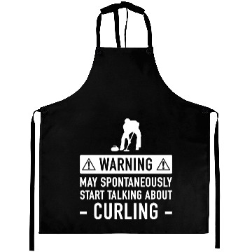 Discover Movie - funny curling for men or women Aprons