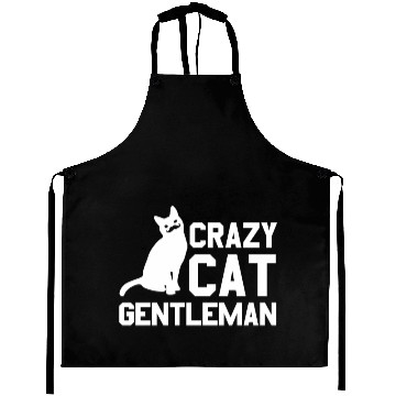 Discover Crazy Cat Gentleman Aprons
