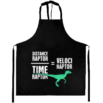 Discover Funny Physics Velociraptor Dinosaur Aprons