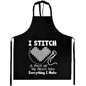 Discover Love Cross Stitch Aprons