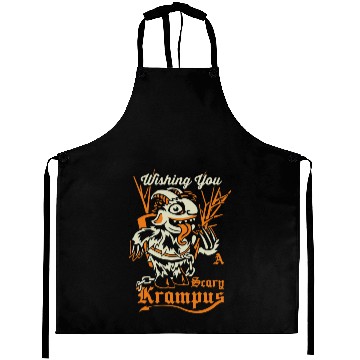 Discover Scary Krampus Aprons