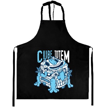 Discover Cube Totem cool creative design Aprons