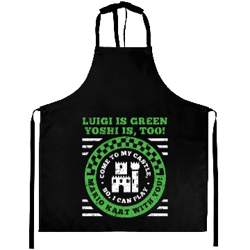 Discover Luigi is Green Yoshi is too Aprons