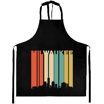 Discover City - retro 1970's milwaukee wisconsin downtown Aprons
