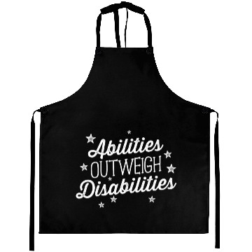 Discover Abilities Outweigh Disabilities Speech Therapy Aprons SLP