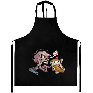 Discover Zombie Ice Cream Art Aprons