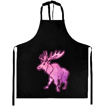 Discover Moose Happy Aprons