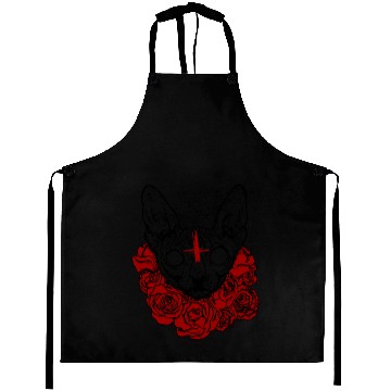 Discover creepy cat Aprons