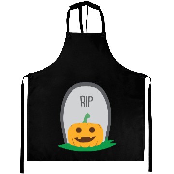 Discover Pumpkin Grave | RIP Gravestone Face Aprons