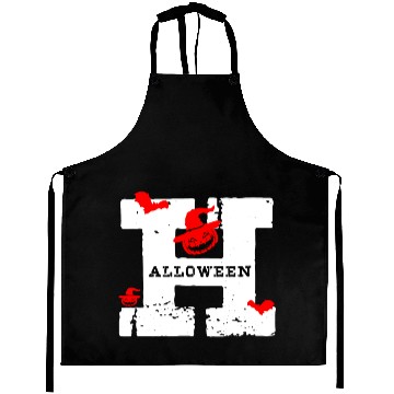 Discover Halloween red bat Aprons
