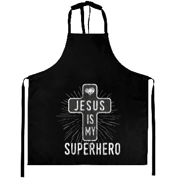 Discover Jesus is my superhero Aprons