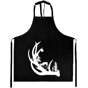 Discover Deer Antler with Buck forest Aprons