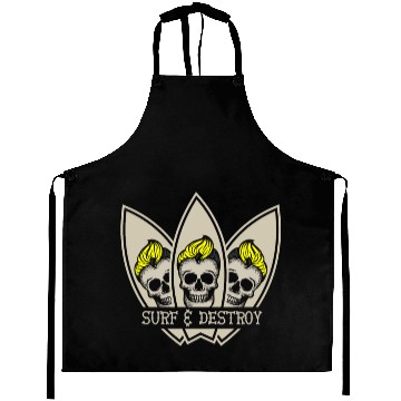 Discover Surf and Destroy Aprons
