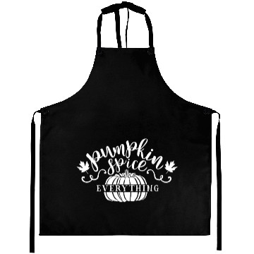 Discover PUMPKIN SPICE | Autumn Fall Leaves Pumpkin Leaf Aprons