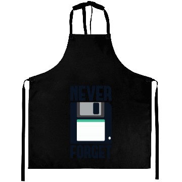 Discover Never Forget Computer PC Floppy Disk Aprons