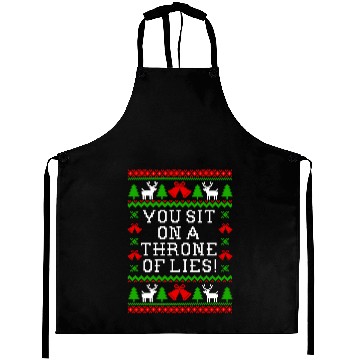 Discover You Sit On A Throne Of Lies - Elf Quote Aprons