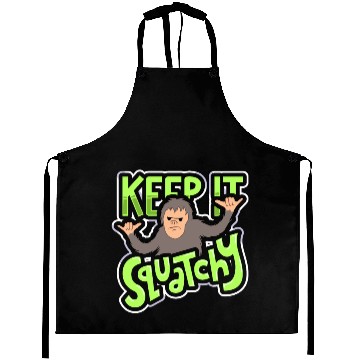 Discover Yeti Sasquatch Bigfoot hiking outing gift Aprons