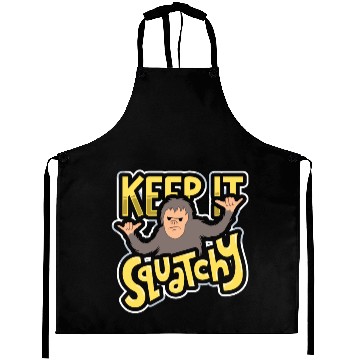 Discover Yeti Sasquatch Bigfoot hiking outing gift Aprons