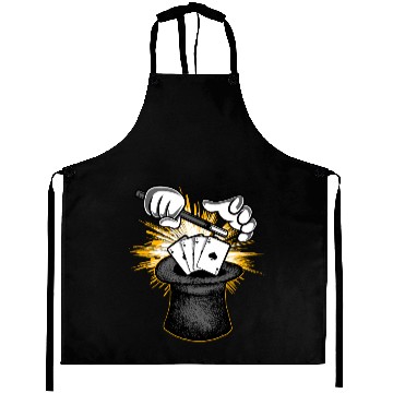 Discover Magician Hat Wand & Magic Cards Aprons