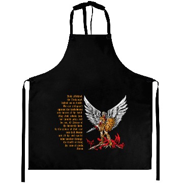 Discover Saint Michael Aprons for men prayer catholic church