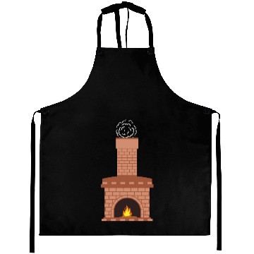 Discover Chimney Fireplace gift idea christmas santa Aprons