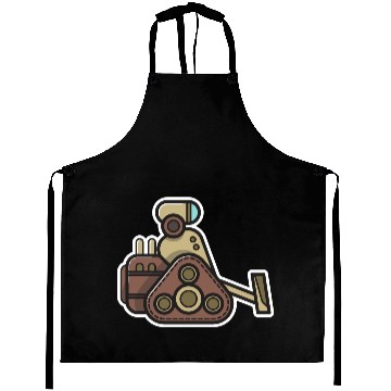 Discover Vintage Robot machine technology gift idea robotic Aprons