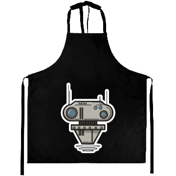 Discover Robot future technology science gift idea modern Aprons