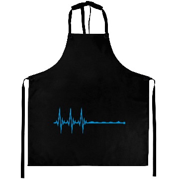 Discover waves line frequency heartbeat pulse swim swimmer Aprons