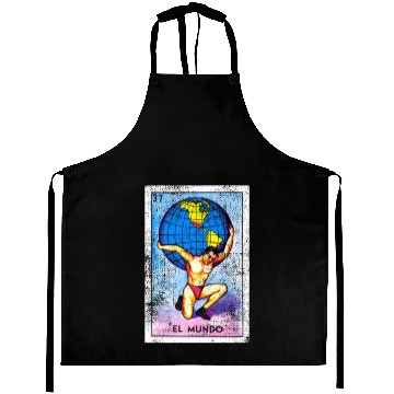 Discover El Mundo Mexican Loteria Bingo Card Aprons