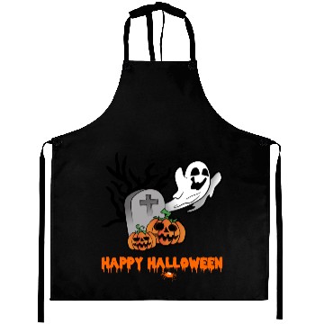 Discover Halloween Ghost Gravestone Pumpkin Tombstone Aprons
