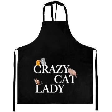 Discover Crazy Cat Lady Aprons