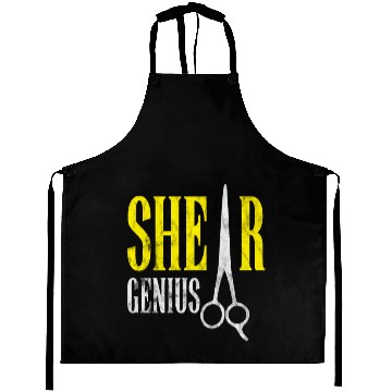 Discover Shear Genius Hairstylist Worker gift Aprons