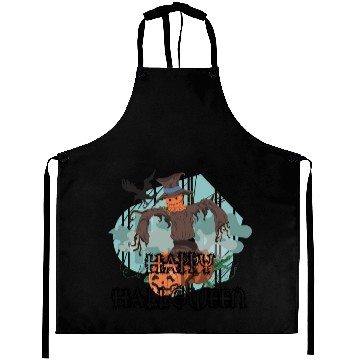 Discover HAPPY HALLOWEEN SCARECROW Aprons