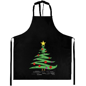 Discover Christmas Tree gift winter kids grandparents Aprons