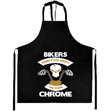 Discover Biker Aprons • Motorcycle Love • Chrome Gift