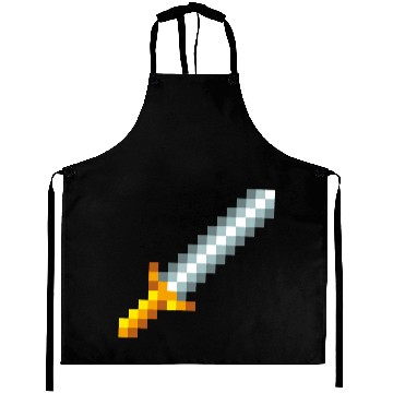 Discover Retro 8-bit Pixel Sword Aprons