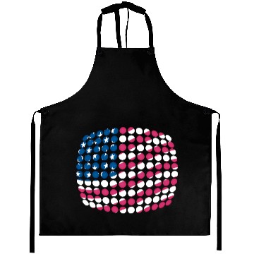 Discover US flag (Dotted) Aprons