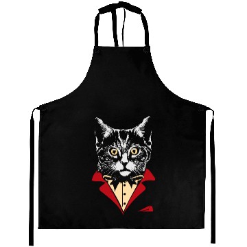 Discover Cat Tuxedo Aprons