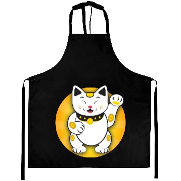 Discover Maneki Neko - Japanese Lucky Cat Aprons