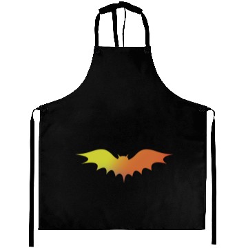 Discover Halloween bat orange Aprons