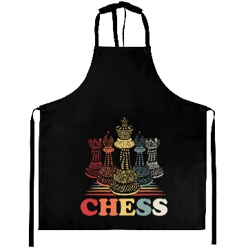 Discover Chess Checkmate Game Strategy Match King Queen Aprons