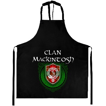 Discover Mackintosh Surname Scottish Clan Tartan Crest Aprons