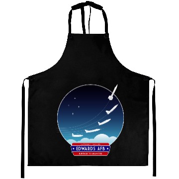 Discover Edwards Air Force Base - red/blue logo Aprons