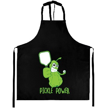 Discover Pickleball Funny Pickle Power Aprons